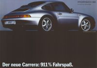 Porsche Poster 911 Coupe Typ 993 Reprint 2013 Gre: 42 x 59,5 cm