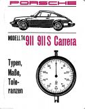 Typen, Mae, Toleranzen fr Porsche 911 und 911 S 911 Carrera Modelljahr 1974