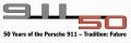 Porsche 911 Aufkleber 911 / 50 Jahre Porsche 911 - Tradition Zukunft