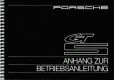 Porsche 924 Carrera GTS Anhang zur Betriebsanleitung Garantie Pflegepass