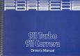 Englische Betriebsanleitung Drivers Manuel Porsche 911 Turbo Carrera G-Modell