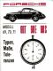 Typen, Maße, Toleranzen für den Porsche 911 T, 911 E und 911 S,Modelljahr 69-71