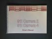 Englische Betriebsanleitung Owners Manual Porsche 911 Typ 964 Carrera 2/4 NEU